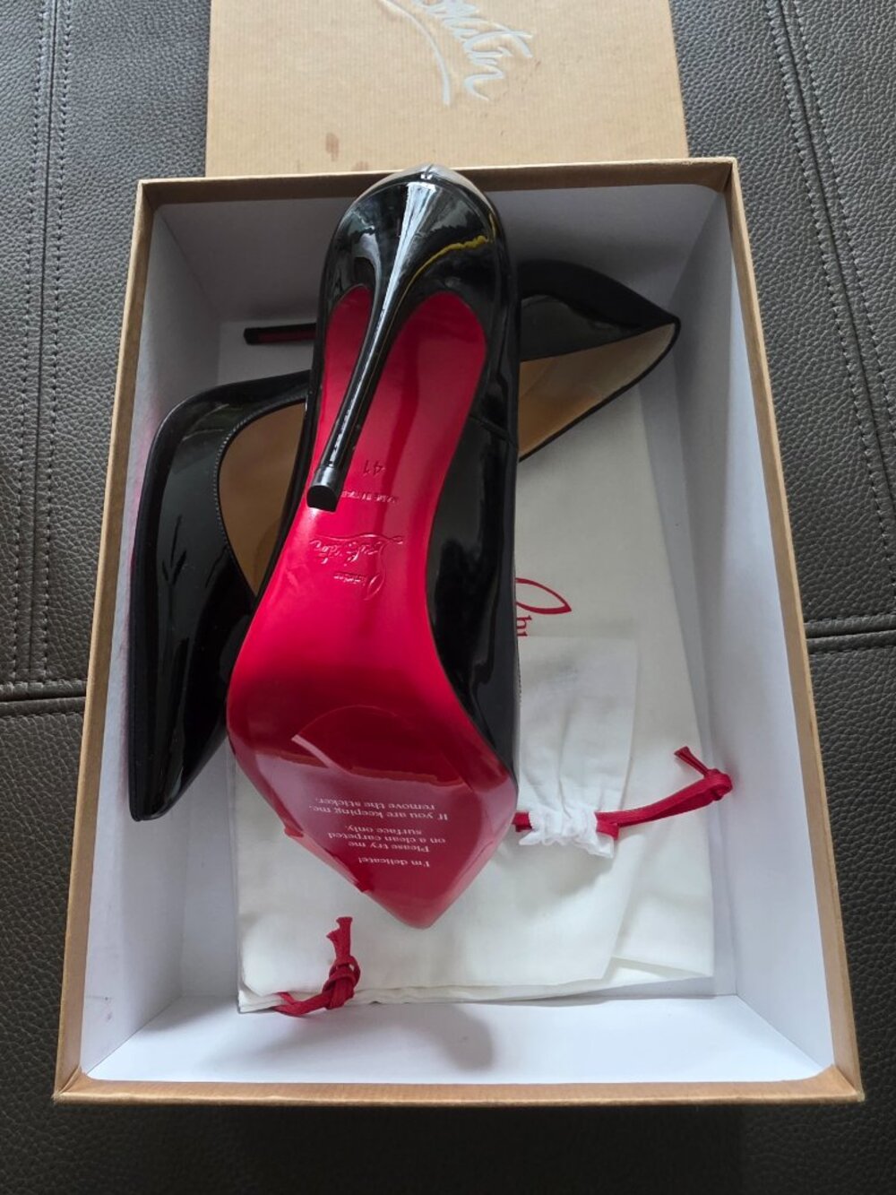 Christian Louboutin So Kate 120 Black Patent Pumps